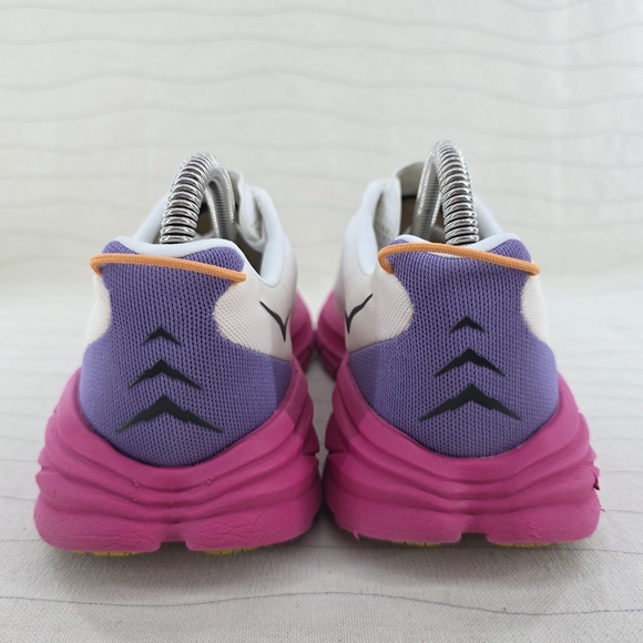 HOKA ONE ONE Womens Rincon 3 White Pink Purple Running Shoes 1119396 Size 6B - Picture 5 of 12